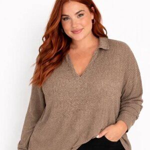 Torrid Ribbed V Neck Sweater NWT 4X